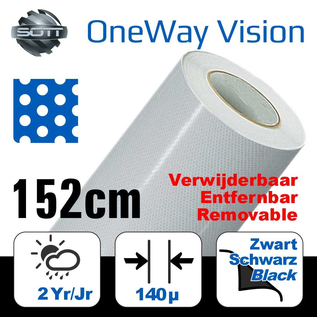 DP-One-Way Vision Film Perforated 60/40 -152