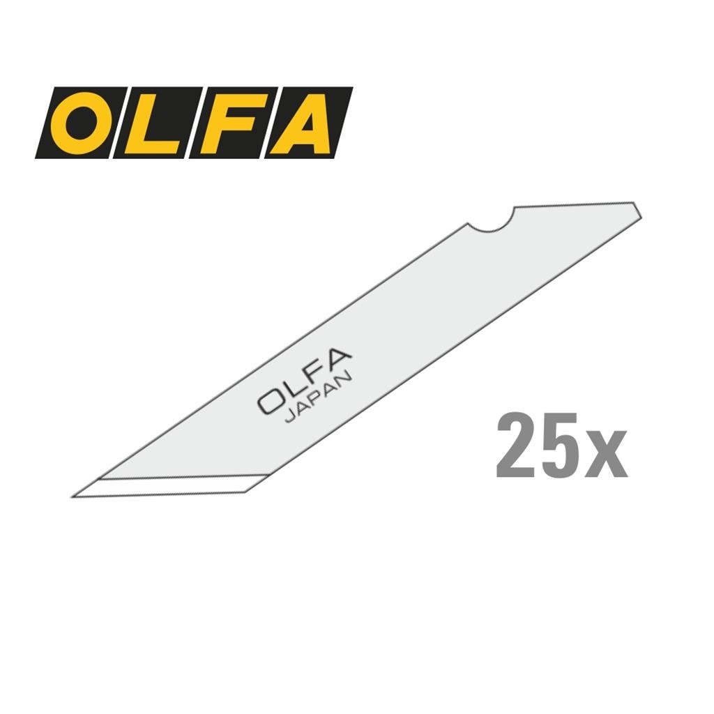 120-KB-25 Olfa Ersatzklingen für Olfa Art-Knife 25-Pack