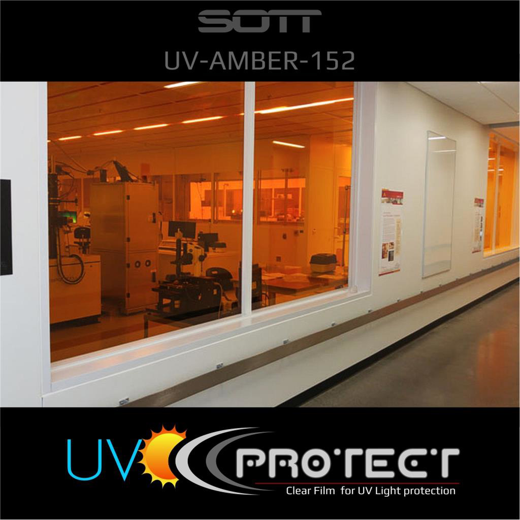 UV Protektion Amber Industrielle Qualität 152 cm UV-Amber