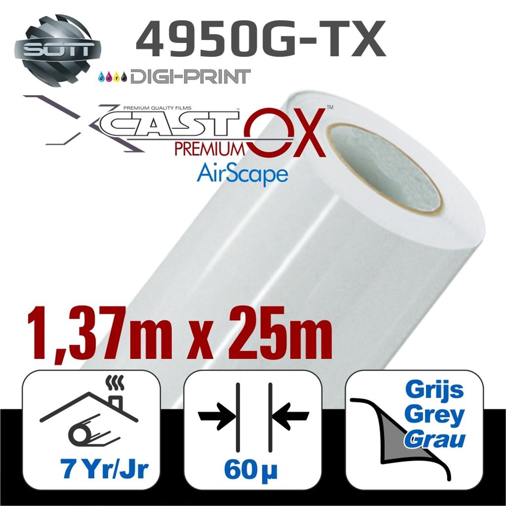 DigiPrint X-Cast™ PremiumOX™ Glanz Weiß -137cm - 25m
