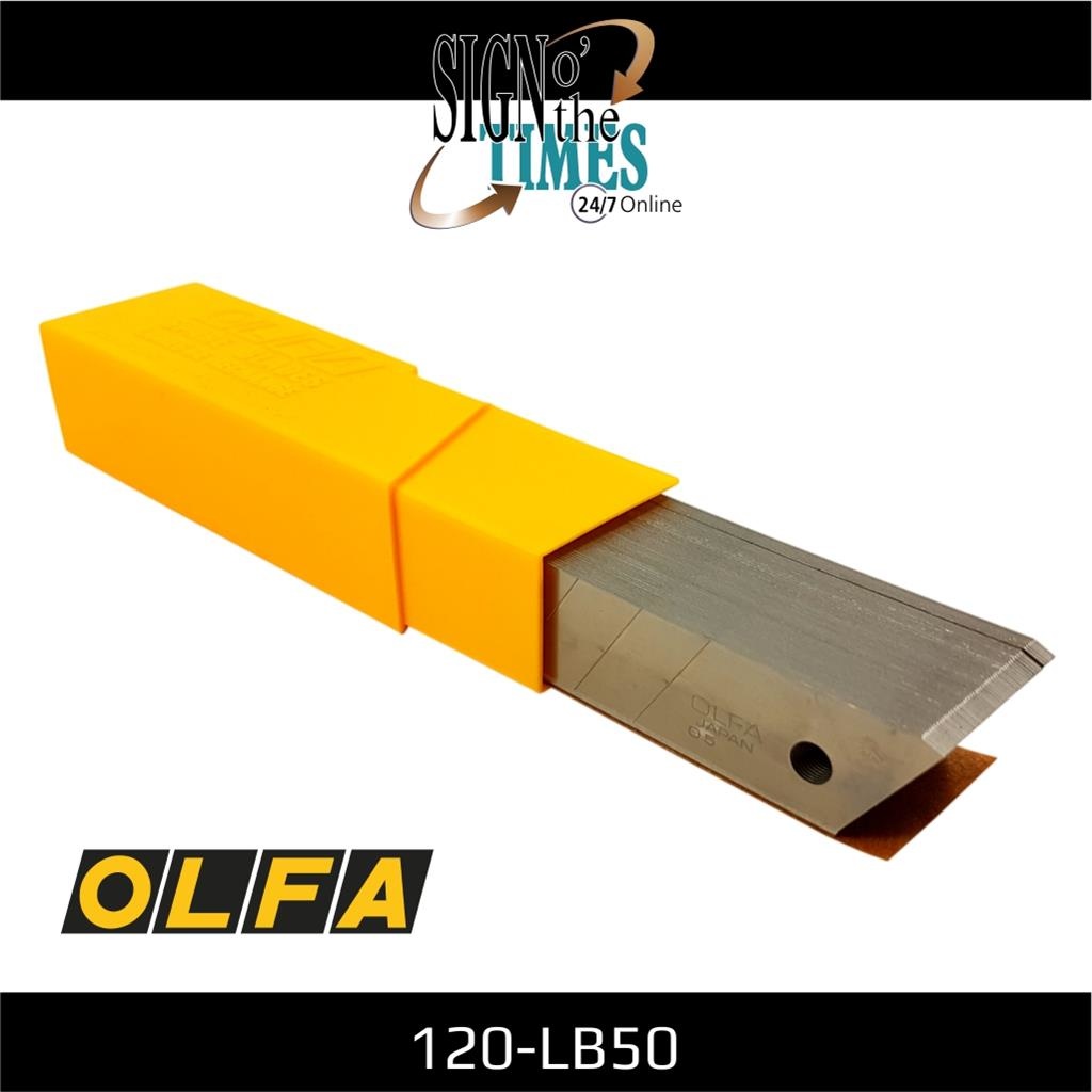 120-LB-50 OLFA 18mm Abbrechklingen Silber -50er Pack
