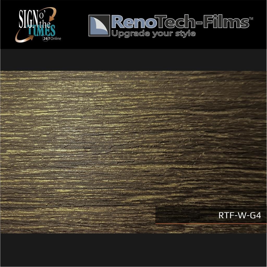 RTF-W-G4-122   Holzoptik Goldenes Finish strukturiert